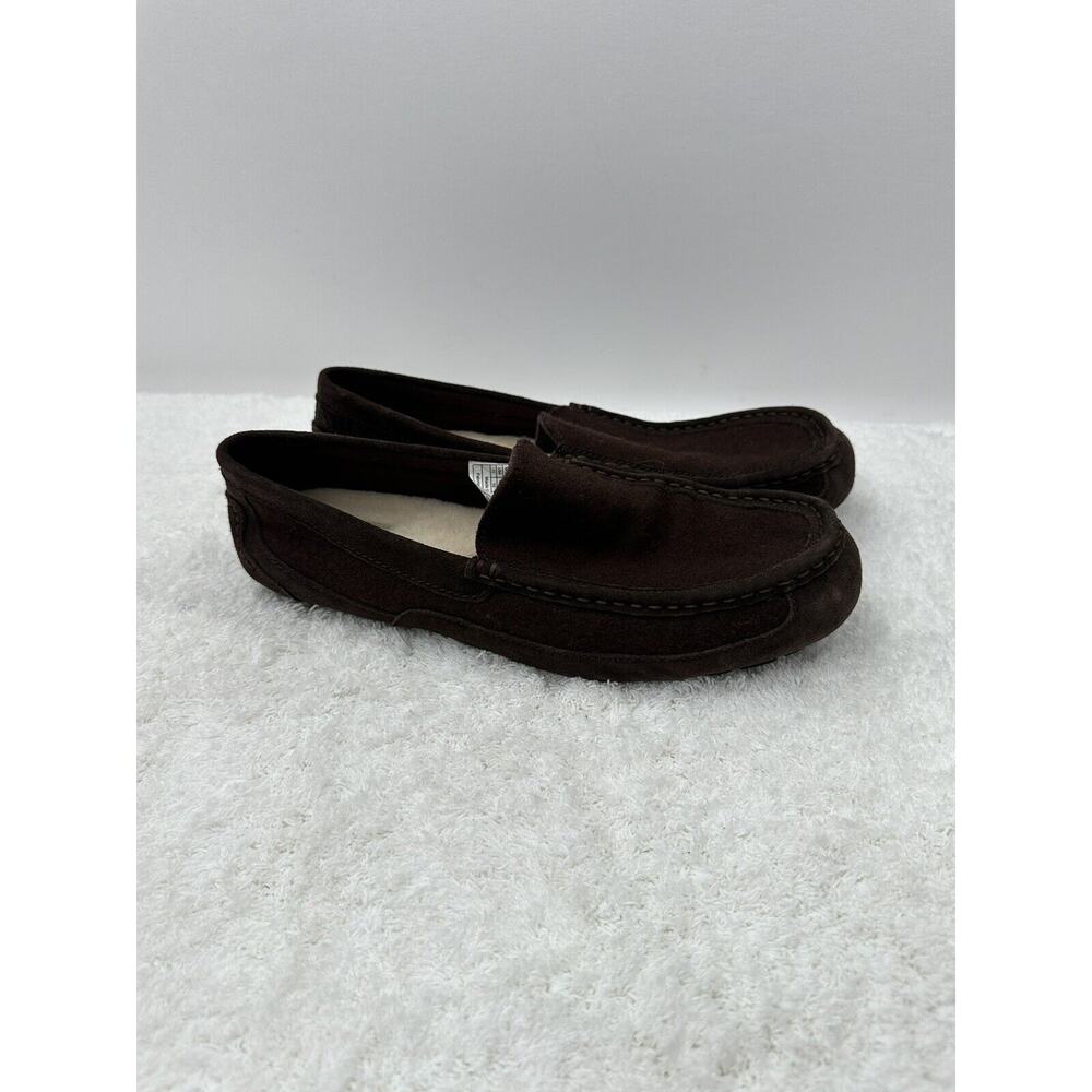 MEN’S UGG ASTOR WOOL SLIPPERS BROWN - SIZE 11